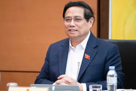 Thủ tướng Phạm Minh Chính phát biểu thảo luận tại tổ. (Ảnh: DUY LINH)