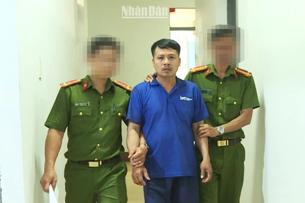 Đối tượng Trần Văn Nam bị bắt giữ.