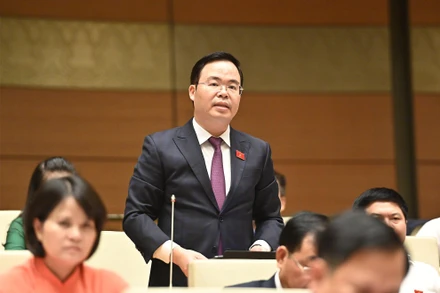 Đại biểu Trần Văn Khải (Hà Nam) - Ủy viên Thường trực Ủy ban Khoa học, Công nghệ và Môi trường của Quốc hội. (Ảnh: ĐĂNG KHOA)