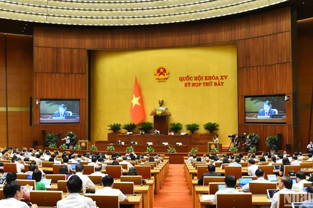 Quang cảnh phiên họp của Quốc hội, ngày 26/6/2024. (Ảnh: THỦY NGUYÊN)