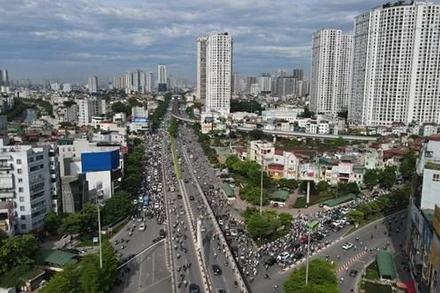 Sau khi được tổ chức lại giao thông, khu vực Ngã Tư Sở đã bớt ùn tắc hơn.