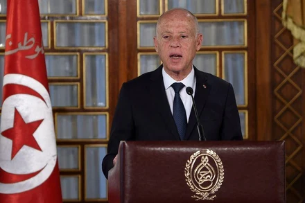 Tổng thống Tunisia Kais Saied. (Ảnh: REUTERS) 