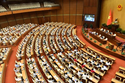 Quang cảnh phiên họp của Quốc hội, ngày 17/6/2024. (Ảnh: ĐĂNG KHOA)