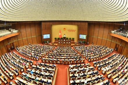 Quang cảnh phiên khai mạc Kỳ họp thứ 6, Quốc hội khoá XV. (Ảnh: ĐĂNG KHOA)