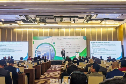 Toàn cảnh phiên khai mạc Hội nghị Điện gió Việt Nam 2022. (Ảnh: TRUNG HƯNG)