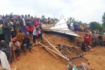 Hiện trường vụ sập lò sấy. (Nguồn: The New Times)