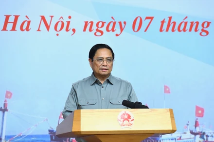 [Ảnh] Thủ tướng chủ trì hội nghị thúc đẩy các giải pháp chống khai thác hải sản trái phép