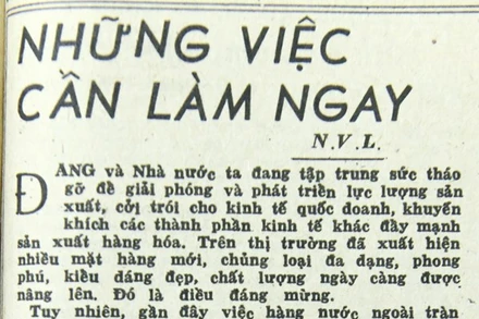 Những việc cần làm ngay (Bài 26)