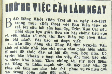 Những việc cần làm ngay (Bài 25)