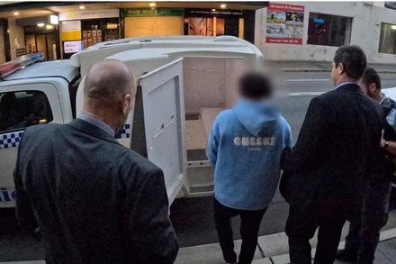 Một trong số các cầu thủ của Macarthur FC bị bắt giữ hôm 17/5 vì cáo buộc liên quan cá độ. (Ảnh: Văn phòng Cảnh sát bang New South Wales)