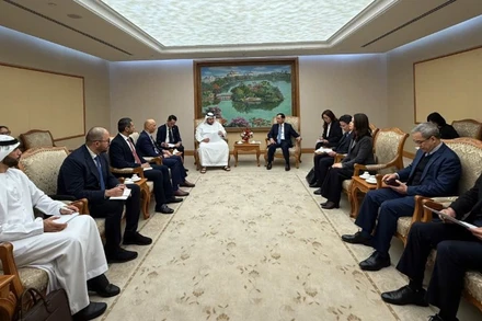 Quang cảnh buổi tiếp. 