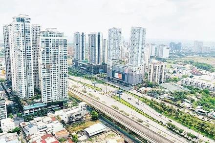 Một góc đô thị thành phố Thủ Ðức, Thành phố Hồ Chí Minh. (Ảnh: VŨ NGUYÊN)