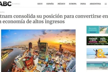 Ảnh chụp màn hình bài viết. (Ảnh: TTXVN)