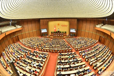 Quang cảnh phiên bế mạc Kỳ họp thứ 7, Quốc hội khóa XV. (Ảnh: ĐĂNG KHOA)