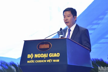 Phó Tổng Giám đốc Tập đoàn Công nghiệp-Viễn thông Quân đội Viettel, ông Đào Xuân Vũ. (Ảnh: TRUNG HƯNG)