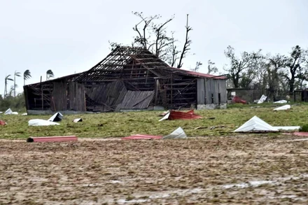 Bão Ian đã càn quét miền tây Cuba trong ngày 27/9, với sức gió tối đa lên đến 200km/giờ. (Ảnh: Văn phòng Chủ tịch Cuba)