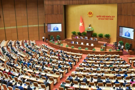 Tổng Bí thư Tô Lâm phát biểu tại phiên khai mạc Kỳ họp thứ 8, Quốc hội khóa XV. (Ảnh: quochoi.vn)