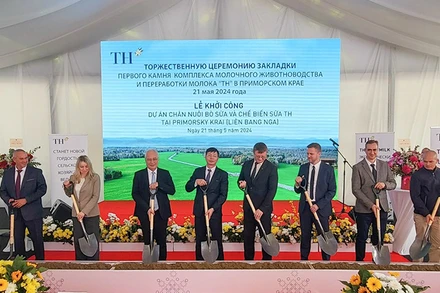 Lễ khởi công dự án chăn nuôi bò sữa và chế biến sữa của Tập đoàn TH tại Primorsky Krai (Liên bang Nga).