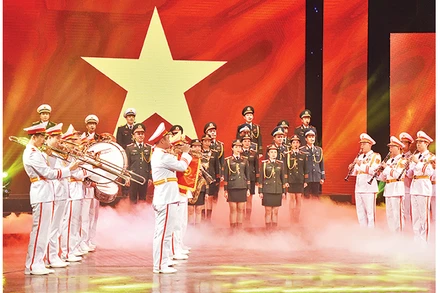 Chương trình nghệ thuật ca ngợi Tổ quốc. Ảnh | TRẦN HẢI