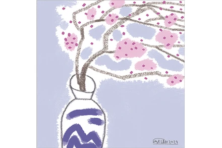 Minh họa trang thơ: ĐẶNG TIẾN