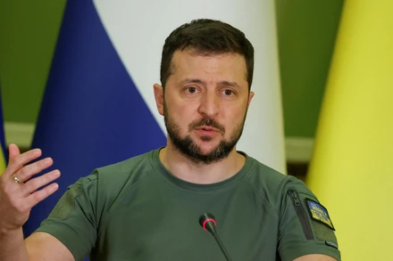 Tổng thống Ukraine Volodymyr Zelensky. Ảnh: Reuters