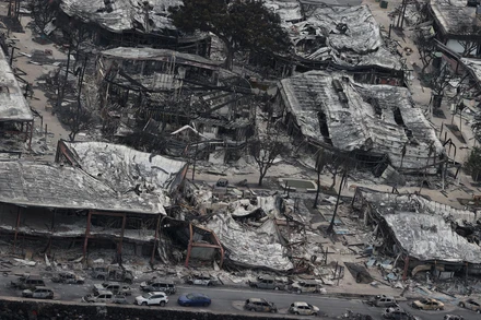 Khung cảnh hoang tàn trên đảo nghỉ dưỡng Maui, ngày 10/8/2023. (Ảnh: Reuters)