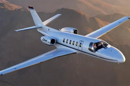 Hình ảnh máy bay Cessna C550 Citation Bravo. (Nguồn: privatefly.com)