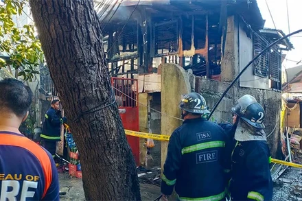 Hỏa hoạn đã khiến 4 trẻ em thiệt mạng. (Nguồn: Sun Star) 