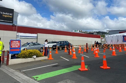 Khu xét nghiệm Covid-19 tại Wellington, New Zealand, ngày 11/3/2022. (Ảnh: Reuters)