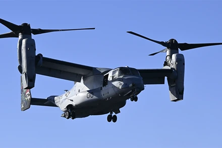 Máy bay quân sự Mỹ chở 20 người rơi khi đang tập trận ở Australia