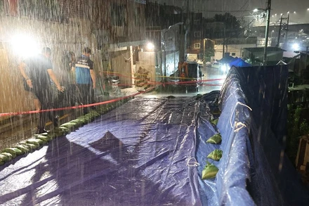 46 cư dân ở phường Seodaemun, thủ đô Seoul, được di dời vào ngày 13/7. (Ảnh: Yonhap)