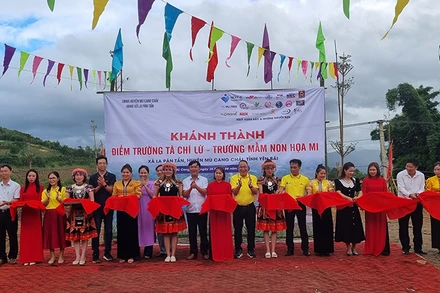 Lễ khánh thành Điểm trường Tả Chí Lừ thuộc Trường mầm non Họa My giai đoạn 1.