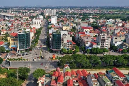 Diện mạo huyện Đông Anh ngày càng khang trang, hiện đại.