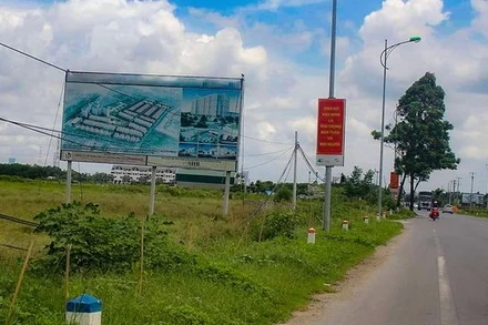 Một dự án chậm triển khai trên địa bàn huyện Mê Linh, Hà Nội.