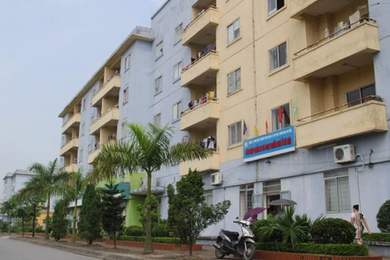 Khu nhà ở công nhân tại xã Kim Chung, huyện Đông Anh, thành phố Hà Nội. 