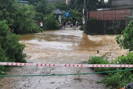 Khu vực xảy ra lũ cuốn. 