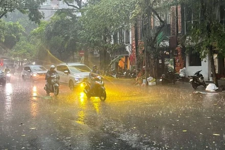 Mưa lớn từ chiều 6/9. 