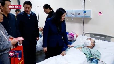 Hà Nội: Thăm hỏi các nạn nhân trong vụ cháy tại Bắc Từ Liêm