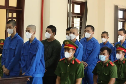 9 thanh, thiếu niên (từ 15-18 tuổi) về tội giết học sinh lớp 11 bị tuyên phạt 46 năm tù. 