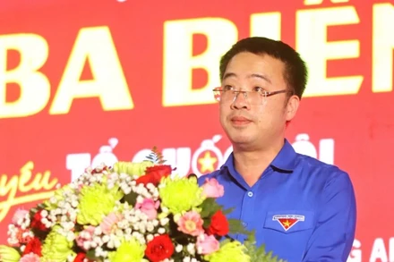 Bí thư Ban chấp hành Trung ương Đoàn Thanh niên Cộng sản Hồ Chí Minh, Chủ tịch Hội Liên hiệp Thanh niên Việt Nam Nguyễn Tường Lâm phát biểu