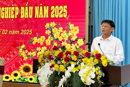 Bí thư Tỉnh ủy Sóc Trăng Lâm Văn Mẫn kêu gọi các doanh nghiệp đồng hành với tỉnh để phát triển.