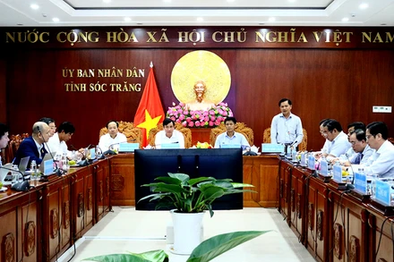 Hội nghị chuyển giao kết quả dự án đánh giá tài nguyên cát biển tại Sóc Trăng.