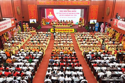 300 đại biểu và lãnh đạo Trung ương, địa phương về dự Đại hội đại biểu Mặt trận Tổ quốc Việt Nam tỉnh Sóc Trăng.