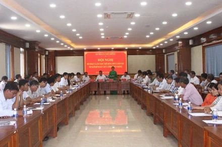 Huyện ủy Phú Riềng tổ chức Hội nghị đối thoại và lắng nghe ý kiến đóng góp của nhân dân với người đứng đầu cấp ủy, chính quyền năm 2022. (Ảnh: Cổng thông tin điện tử tỉnh Bình Phước)