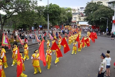 Lễ hội được tổ chức tại phố đi bộ hồ Hoàn Kiếm. (Ảnh: Chí Dũng)