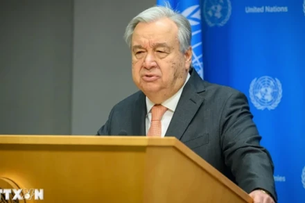 Tổng thư ký Liên hợp quốc António Guterres. (Nguồn: AFP/TTXVN)
