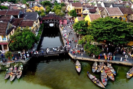 Điểm du lịch tại Hội An, tỉnh Quảng Nam thu hút du khách.