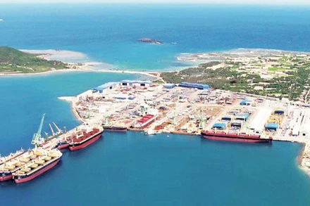 Toàn cảnh Nhà máy đóng tàu Hyundai Việt Nam. 