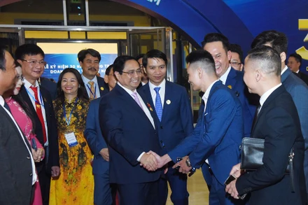 Thủ tướng Phạm Minh Chính và các đại biểu tại lễ kỷ niệm.