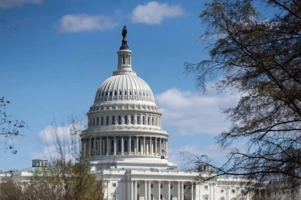 Tòa nhà Quốc hội Mỹ tại Washington, D.C. (Ảnh: THX/TTXVN)